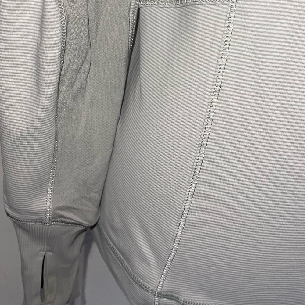 Lululemon Light Gray Long-Sleeve Half-Zip - Picture 3 of 5